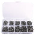thumbnail image 6 of 100/500/1000x Fishing Hooks Set High Carbon Steel Sharp Barbed Durable N3G4, 6 of 8