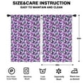 thumbnail image 2 of Blackout Kids Curtains,Purple Butterfly Pattern Childrens Insulated Curtains Set Of 2,Bedroom Essentials,Toddler Room Decor 42"x63", 2 of 5