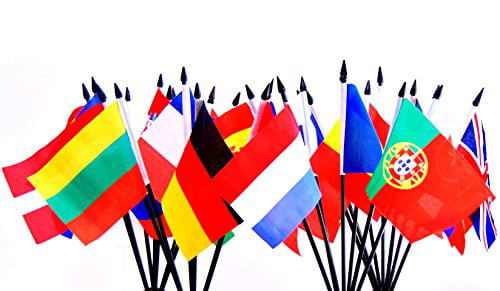 European Union EU Polyester Table Desk Flag 