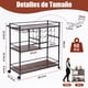 thumbnail image 3 of Carrito Organizador con Ruedas,Carrito Auxiliar,Carrito de Servicio Tipo Bar,Mueble Cantina Bar para Casa de 3 Niveles,Ruedas Bloqueables,para 12 Botellas y Copero,Multiusos para Cocina,Sala y Fiestas, 3 of 4