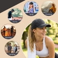 thumbnail image 5 of Bocaoying 3 Pcs Washed Cotton Baseball Caps for Men Women, Breathable Retro Adjustable Dad Hats with Crown, Curved Brim Ball Caps for Running, Outdoor, Daily Casual Wear, Dark Light Grey/Beige, 5 of 8