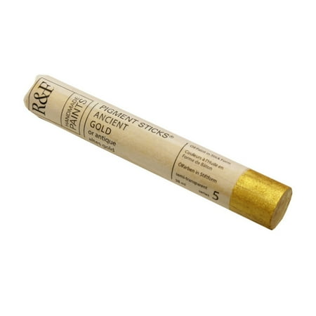 UPC: 0836943008205 | R&F Handmade Paints Pigment Stick  38ml  Ancient Gold