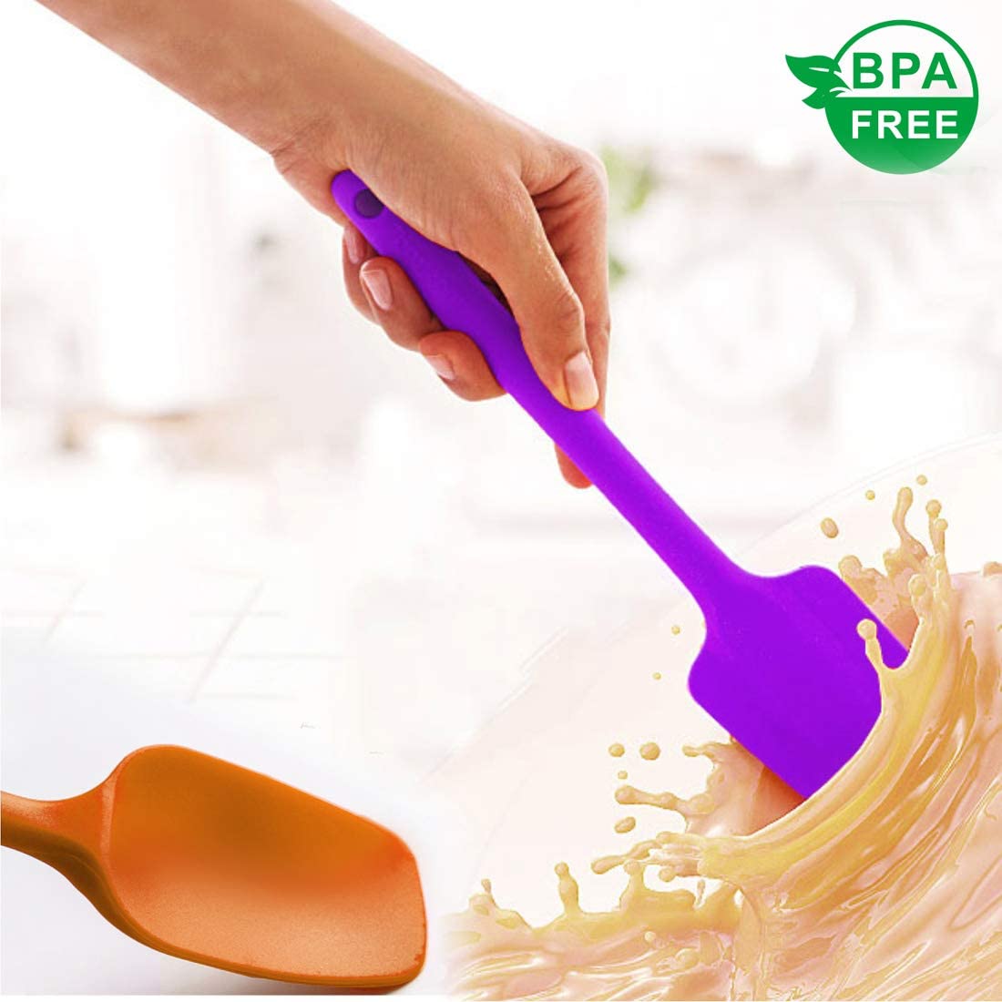 oannao Silicone Spatula Set, 9-Piece Heat Resistant photo 3