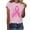 QR1_Pink, variant on VKOYWKM Women's Cancer Shirts Breast Cancer Awareness T-Shirt Pink Ribbon Print Inspirational Tops Short Sleeve Crew Neck Breast Cancer Tshirts