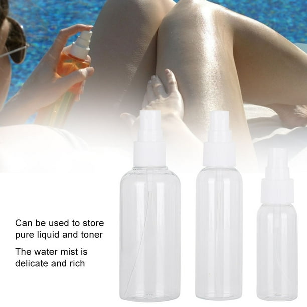 Botella pulverizadora portátil ANGGREK transparente de plástico 100 ml 60 ml 30 ml
