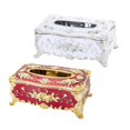 thumbnail image 1 of 2 uds de cajas de pañuelos cuadradas , pañuelos faciales de rosas decorativas, hermosa colección de oficina , pa, 1 of 7