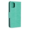 thumbnail image 2 of Allytech iPhone 11 Pro Max Case (6.5"), Slim Fit PU Leather Folio Butterfly Embossed Shockproof Wrist Hand Strap Flip Cards Holder Wallet Case TPU Back Cover for Apple iPhone 11 Pro Max, Green, 2 of 8