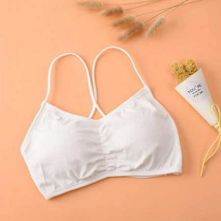 

Promotion Clearance Seamless Women Bras Solid Color Cross Beauty Back Bottom Wrapped Chest Comfortable Tube Top Wire Free Anti-light Girl Underwear