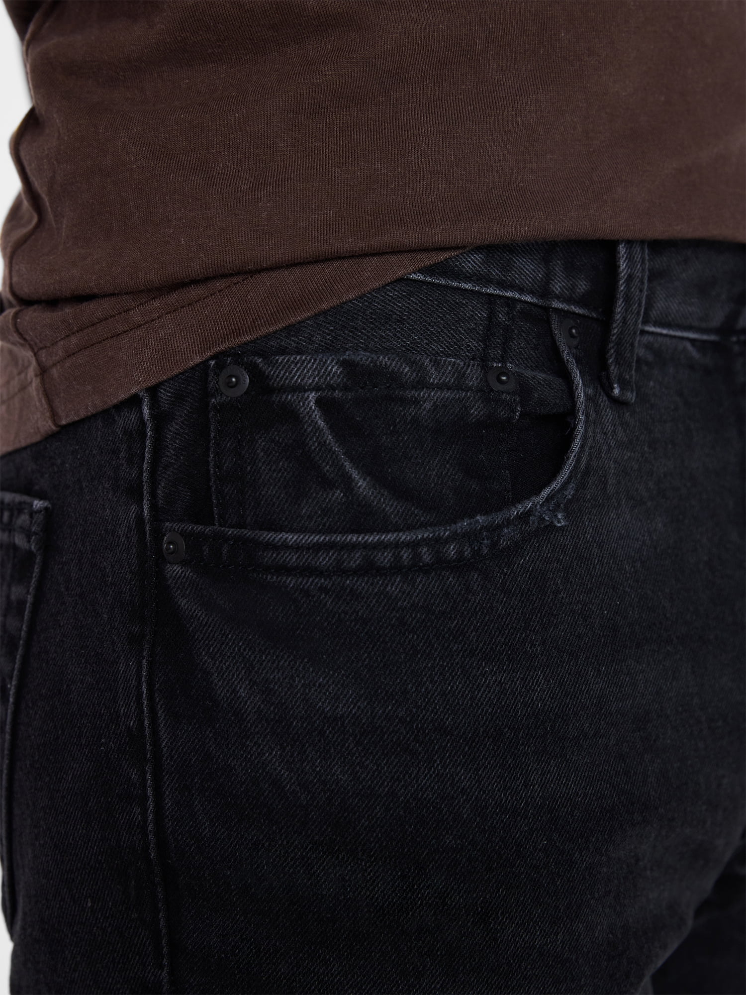 No Boundaries Vintage Straight Fit Jeans, 100% Cotton 14 oz Denim, Men's 28x30-40x32