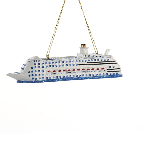Kurt Adler Cruise Ship Christmas Ornament