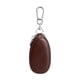 thumbnail image 3 of Estuche para llaves de coche, cartera para guardar llaves de coche, de piel sintética, para mujer y hombre, bolso compacto para llavero. Marrón oscuro, 3 of 9