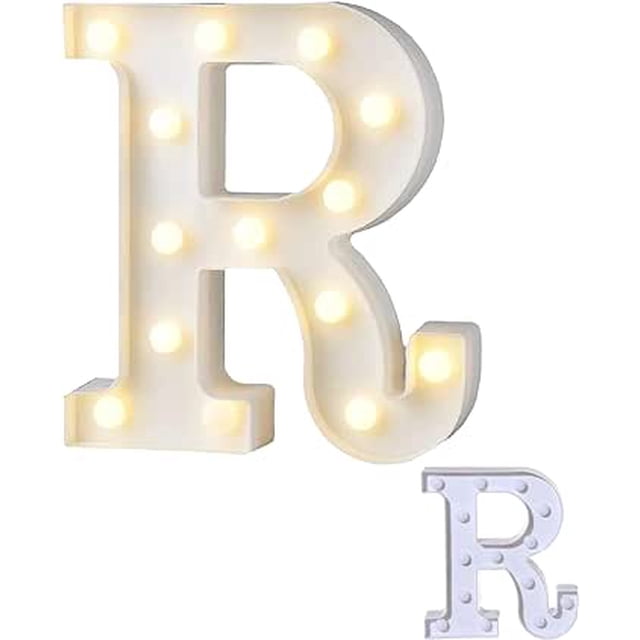 Letra y Número con Luz LED Bluelande R