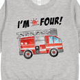 thumbnail image 3 of Inktastic I'm 4 Fire Truck 4th Birthday Toddler Sweatshirt, 3 of 4