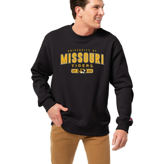 Men's League Collegiate Wear Black Missouri Tigers Essentials 2.0 Fleece Pullover Hoodie