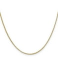 thumbnail image 2 of 14K Yellow Gold Rolo Chain Necklace 18 inch 1.55 mm with Lobster Clasp Pendant, 2 of 4
