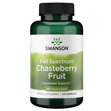 Swanson Chasteberry Fruit Capsules  400 mg  120 Count