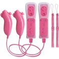 thumbnail image 1 of Motion Plus Wii Controllers 2Packs with Nunchucks, Wii Remote Controllers Compatible for wii and Wii U with Built in Motion Plus, 1 of 7