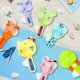 thumbnail image 2 of 10pcs Mini Portable Fan Cute Summer Fan Party Favorite Hand Press Manual Cooling Fan Cute Handheld Fan Loose Mini Fan Outdoor Cooling Gift, Random Col, 2 of 4