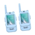 thumbnail image 4 of 2 walkie-talkies con video, intercomunicador para padres e hijos, ideal para acampar, regalo para niños pequeños Azul, 4 of 8