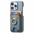 thumbnail image 2 of Case for FOXDOCK iPhone 13 Pro , Leather, Bear Ring, Card Holder, 2 of 4