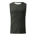 thumbnail image 4 of Akiihool Men's Tank Tops Workout Muscle Tee Sleeveless Fitness T Shirts (Dark Gray,XL), 4 of 5
