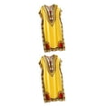 thumbnail image 4 of maskred Mode Femmes Plage Vacances Robe Boho Ethnique Élégante Robe en Vrac Jaune 2Set, 4 of 6