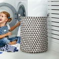 thumbnail image 4 of Stylish Patterned Linen Laundry Hamper Large Open Top Breathable Fabric For Bedroom Bathroom Durable And Easy Design, 4 of 5