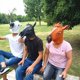 thumbnail image 5 of Máscara de caballo Brillar vestir cabeza de caballo de látex para adultos negro, 5 of 5