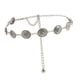 thumbnail image 5 of Cinturón de cadena para mujer, ajustable, de metal, decorativo, estilo vaquera occidental. Estilo C, 5 of 9