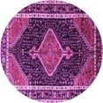 thumbnail image 1 of Ahgly Company Indoor Round Persian Purple Traditional Area Rugs, 4' Round, 1 of 4
