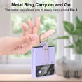 thumbnail image 2 of Galaxy Z Flip 4 Case with Hinge Protection Samsung Protective Cover with Ring Phone Case for Samsung Galaxy Flip 4 5G-Purple, 2 of 14