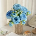 thumbnail image 6 of Artificial Silk Rose Bouquet - Hyper-Realistic Floral Décor for Weddings, Home, and Events - Versatile and Low-Maintenance Arrangement for Table Centerpieces or Photography Props, 6 of 6
