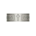 thumbnail image 2 of Mens 6mm Cross Design Titanium Wedding Band, 2 of 6