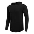 thumbnail image 4 of Turilly Hoodies Mens Solid Color Zip Up Hooded Top Soft Casual Fast Drying Long Sleeve Shirt, 4 of 5