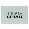 thumbnail image 1 of Inhale Exhale Cutting Board, Hippie Life Health Breath Calligraphy Balance of Life Mentalcare, Decorative Tempered Glass Cutting and Serving Board, Small Size, Black and White, by Ambesonne, 1 of 1