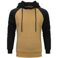 thumbnail image 4 of Meitianfacai Hoodies Men Hoodies Color Block Patchwork Blend Fleece Pullover Kanga Pocket Sweatshirts Sweatshirts For Men, 4 of 4