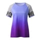 thumbnail image 5 of Tops de Mujer Elegantes Blusas Casuales Camisas Estampado de Moda Cuello Redondo Camiseta de Manga Corta Blusa Suelta Odeerbi  ODB154660, 5 of 6