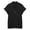 Black, variant on Elegant Courtly Lattice Neck Short Sleeve Loose Button Down Blouse Top For Casual And Dressy T Shirt Athletic Tee T-Shirts, Size Large