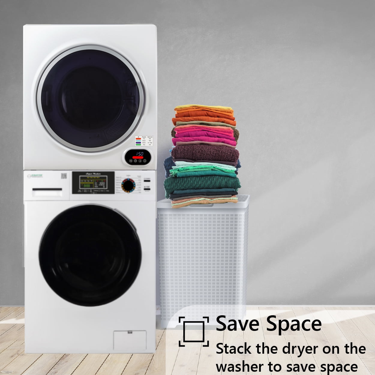 Compact Stackable Washer and Dryer Set with Mexico Ubuy