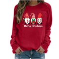 thumbnail image 1 of Sudaderas Con Capucha de Navidad Para Mujer, Blusa Holgada de Manga Larga Con Estampado A La Moda, Bolsillos Informales, Tops, Botones Odeerbi ODB191650, 1 of 5