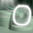 thumbnail image 1 of Ventilador de tejado de 1200MA con atenuación continua, ventilador de Camping de 3 velocidades, recargable por USB con , ventilador colgante verde Macarena Ventilador, 1 of 8