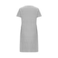 thumbnail image 7 of HomeGardon Women's Sleepwear Nightgowns for Women,Women's Oversized Short Nightgown Fashion Chest Print Short Sleeve Nightdress,S-XXL, 7 of 7