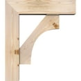 thumbnail image 3 of Ekena Millwork 7 1/2"W x 28"D x 32"H Westlake Block Smooth Bracket w/ Offset Brace, Douglas Fir, 3 of 25