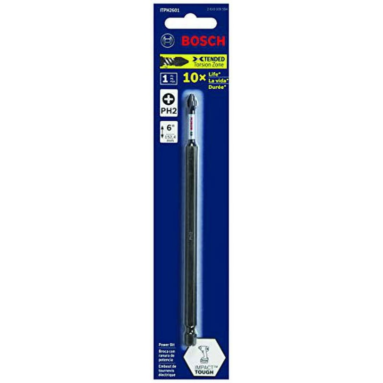 Bosch Impact Tough 1/4-in x 6-in Phillips Impact Driver Bit Bosch Impact Tough 1/4-in x 6-in Phillips Impact Driver Bit