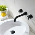 thumbnail image 3 of Grifo de baño de montaje en pared, caño giratorio de 360° que ofrece un uso versátil, construcción de latón macizo para una durabilidad inigualable, flujo suave aireado para ahorrar agua, diseño que, 3 of 5