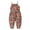 Brown, variant on Utoimkio Toddler Baby Girl Cute Summer Jumpsuit One Piece Sleeveless Backless Harem Strap Romper Jumpsuit with Pockets Summer Outfit Clothes Size 1-5Y