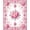 Pink, Pattern 2, variant on ODIKA 5'x7' Machine Washable Non-Slip Area Rug, Elegant Rose Garden Intricate Floral High Traffic Rug, Pink, 210666