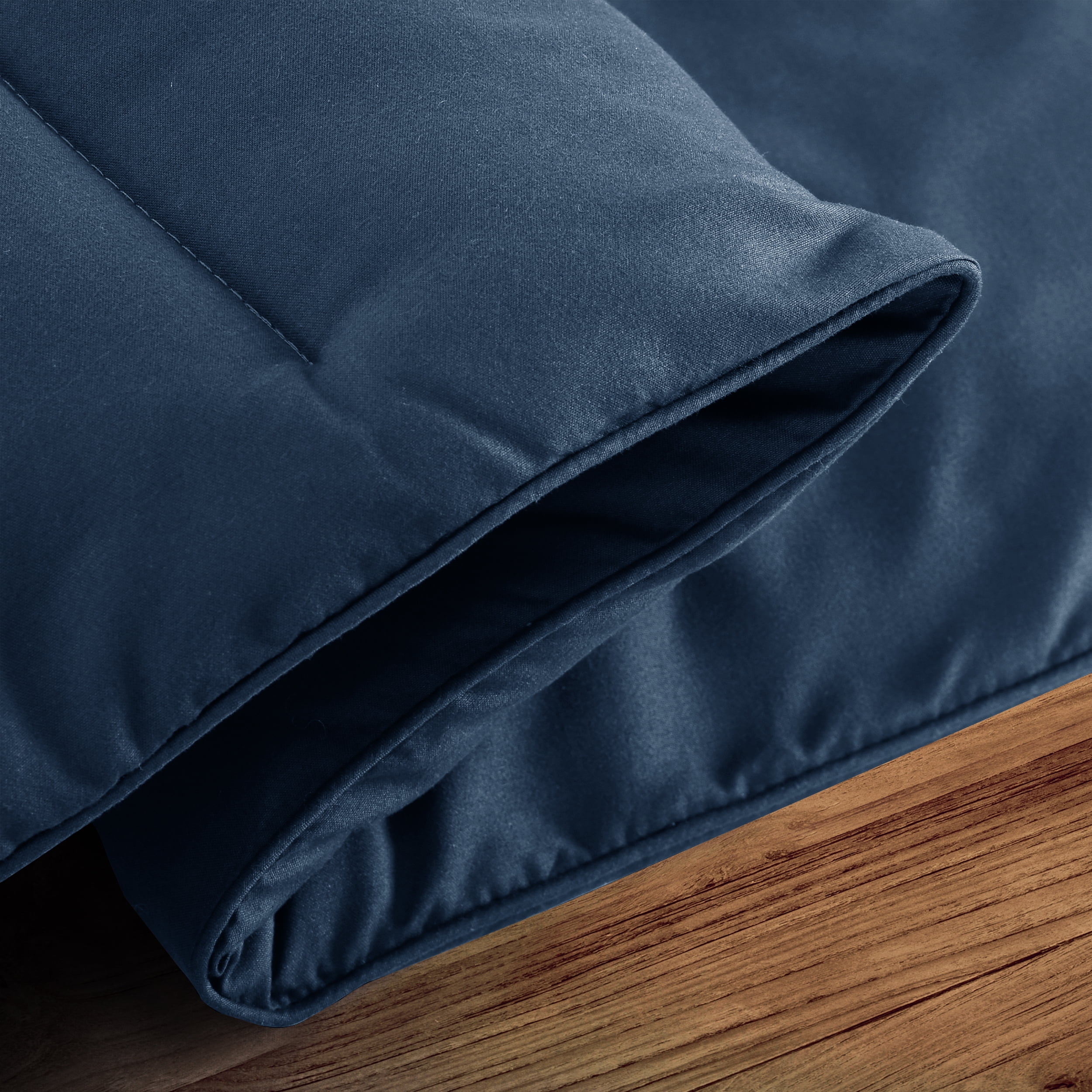 Lux Decor Collection Twin Comforter All Season Down Alternative Quilted Comforter Duvet Insert with Corner Tabs - Duvet Insert Twin Comforter only (Twin, Navy Blue)