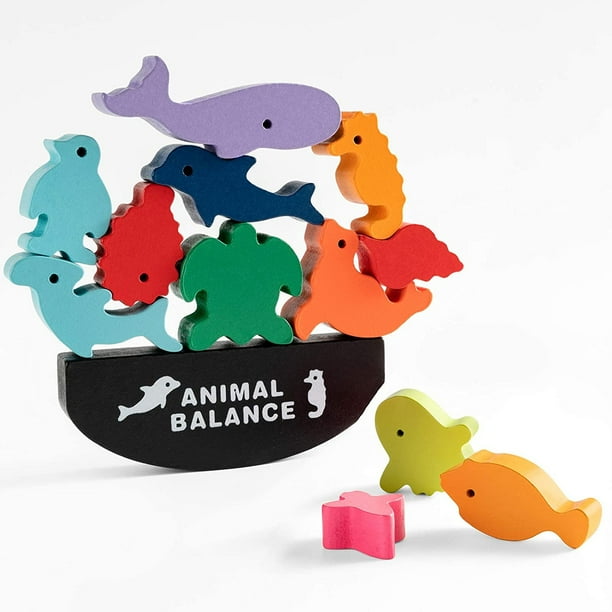 Juguete apilable HUOGUO Animal Dinosaur para niños de 1 a 3 años