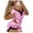 Pink, variant on Pajamas For Women Set Valentines Day Heart Graphics V Neck Vest Top And Elastic Waist Shorts Sleepwear Soft 2 Piece Outfits Loungewear Sets Pink XXL